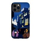 Street by Moonlight - India Travel Poster Iphone Case - 14 Pro Max / Matte