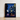 Black-framed Art Print Stylized Nighttime Street Scene Buildings Visit India 1920s, Indian Evening Exhales, Cobalt Moon