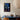 Framed Artwork Stylized Nighttime Street Scene Illuminated Buildings Visit India 1920s, Indian Evening Exhales, Cobalt Moon