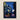 Stylized Urban Street Scene Painting Bold Navy Blue Visit India 1920s, Indian Evening Exhales, Cobalt Moon