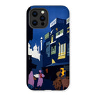 Street by Moonlight - India Travel Poster Iphone Case 13 Pro Max / Matte Mobile Phone Cases