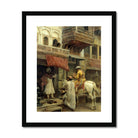 Street Scene in India Edwin Lord Weeks Art Print, Framed Painting Middle Eastern Street Scene