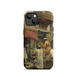 Street Scene in India - Edwin Lord Weeks Iphone Case, 13 / Matte, Phone Case Painting