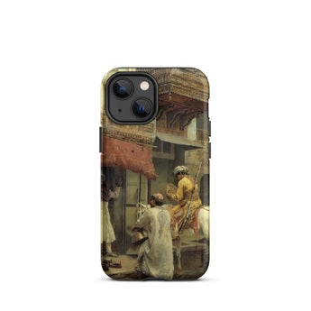 Street Scene in India - Edwin Lord Weeks Iphone Case, 13 Mini / Matte, Art-adorned Phone Case