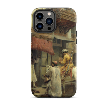 Street Scene in India - Edwin Lord Weeks Iphone Case, 13 Pro Max / Matte, Phone Case Painting