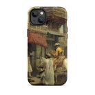 Street Scene in India Edwin Lord Weeks Iphone Case, 14 Plus / Matte, Artistic Phone Case