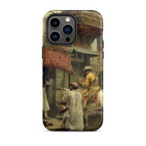 Street Scene in India - Edwin Lord Weeks Iphone Case, 14 Pro Max / Matte, Phone Case Painting