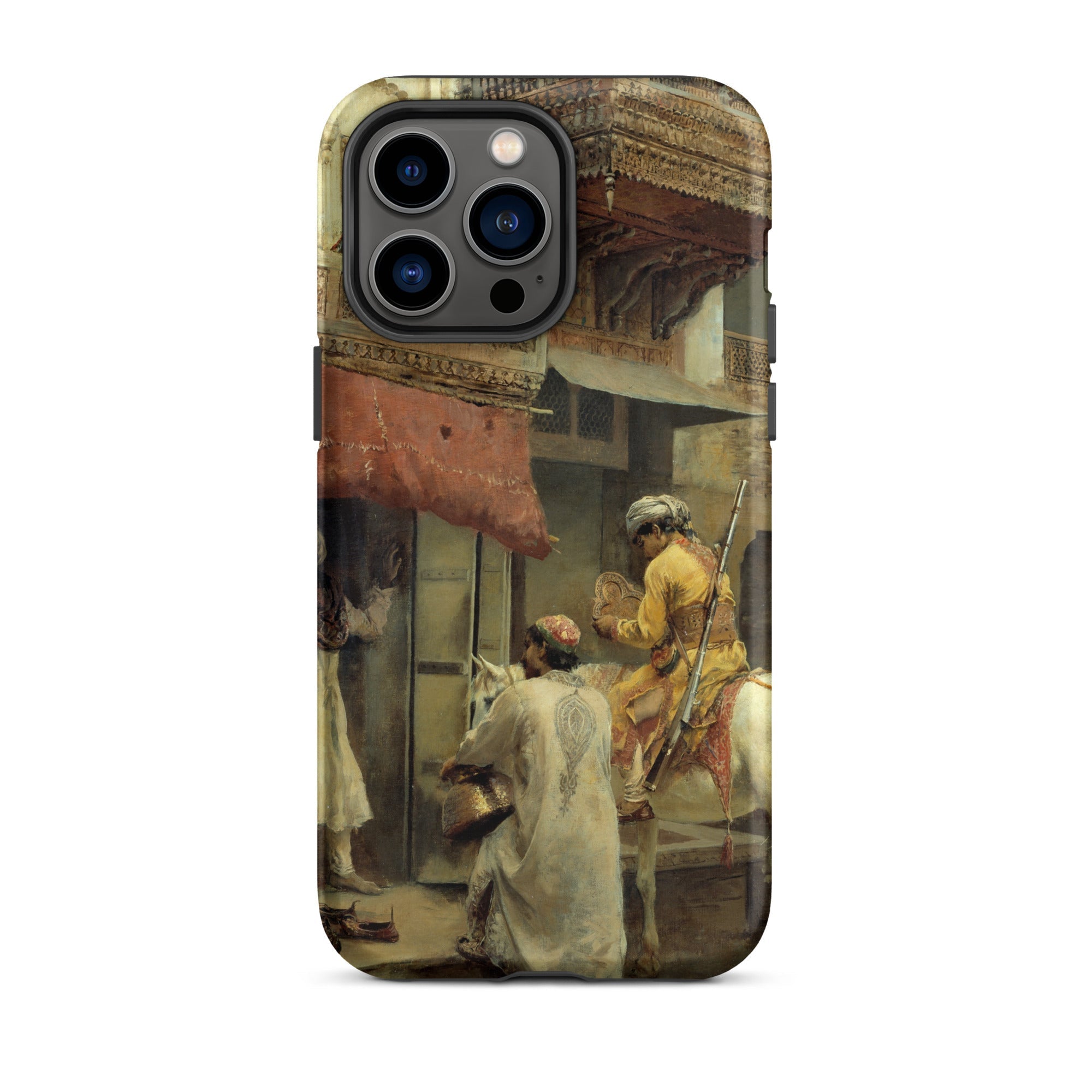 Street Scene in India Edwin Lord Weeks Iphone Case, 14 Pro Max / Matte, Phone Case Painting