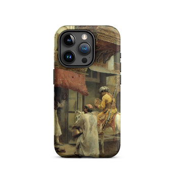 Street Scene in India - Edwin Lord Weeks Iphone Case, 15 Pro / Matte, Art-adorned Phone Case