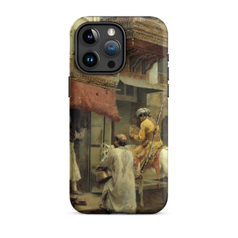 Street Scene in India - Edwin Lord Weeks Iphone Case, 15 Pro Max / Matte, Iphone Case Painting