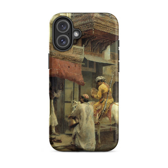Street Scene in India - Edwin Lord Weeks Iphone Case, 16 Plus / Matte, Phone Case Painting