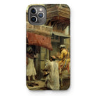 Street Scene in India - Edwin Lord Weeks Iphone Case, 11 Pro Max / Matte, Kite-952511867, Iphone Case Vintage Street