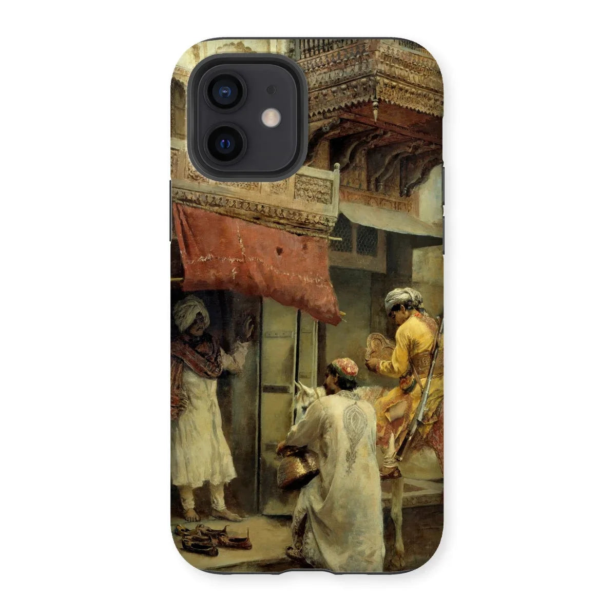 Street Scene in India - Edwin Lord Weeks Iphone Case, 12 / Matte, Kite-952511869, Phone Case Vintage Market Scene