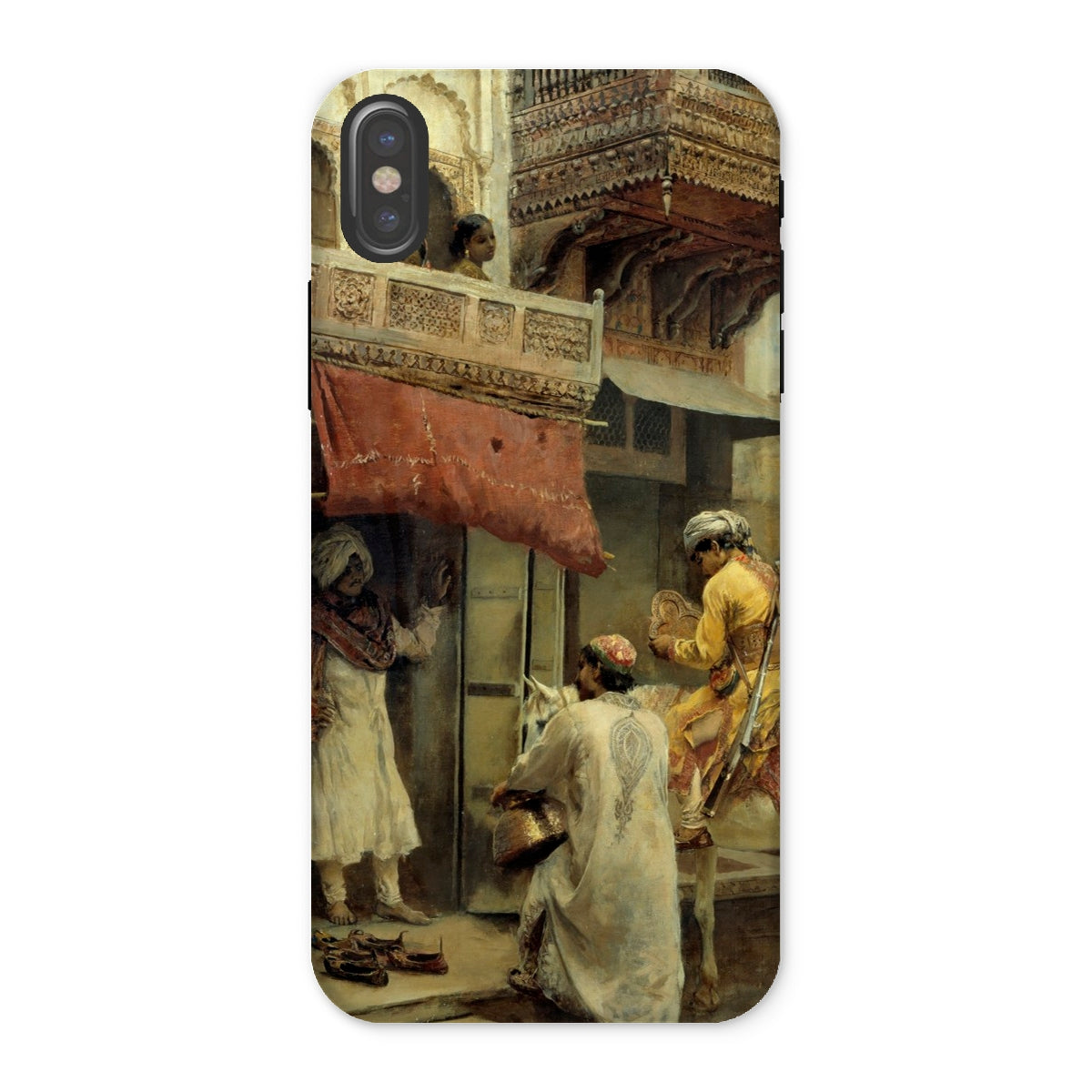 Street Scene in India Edwin Lord Weeks Iphone Case, x / Matte, Phone Case Classical Painting Middle Eastern Market Scene