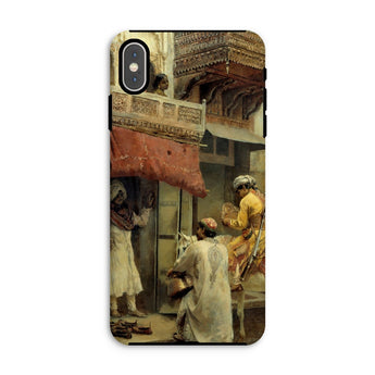 Street Scene in India - Edwin Lord Weeks Iphone Case, Xs Max / Matte, Phone Case Vintage Middle Eastern Market Scene Artwork