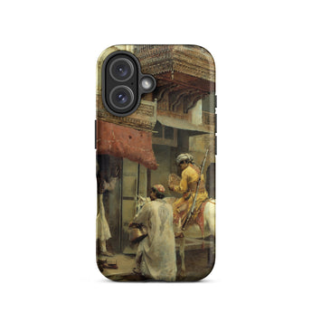 Street Scene in India - Edwin Lord Weeks Phone Case Iphone 16 / Matte Phone Case Orientalist Painting Edwin Lord Weeks, India Iphone Case,