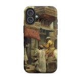 Street Scene in India - Edwin Lord Weeks Phone Case Iphone 16 Plus / Matte Phone Case Painting Edwin Lord Weeks, India Iphone Case, Weeks’