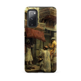 Street Scene in India - Edwin Lord Weeks Samsung Case, Galaxy S20 Fe / Matte, Smartphone Case Classical Painting Outdoor Scene Figures