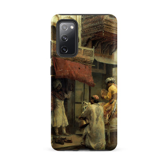 Street Scene in India - Edwin Lord Weeks Samsung Case, Galaxy S20 Fe / Matte, Smartphone Case Classical Painting Outdoor Scene Figures