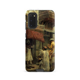 Street Scene in India - Edwin Lord Weeks Samsung Case, Galaxy S20 / Matte, Smartphone Case Classic Painting Outdoor Scene Figures