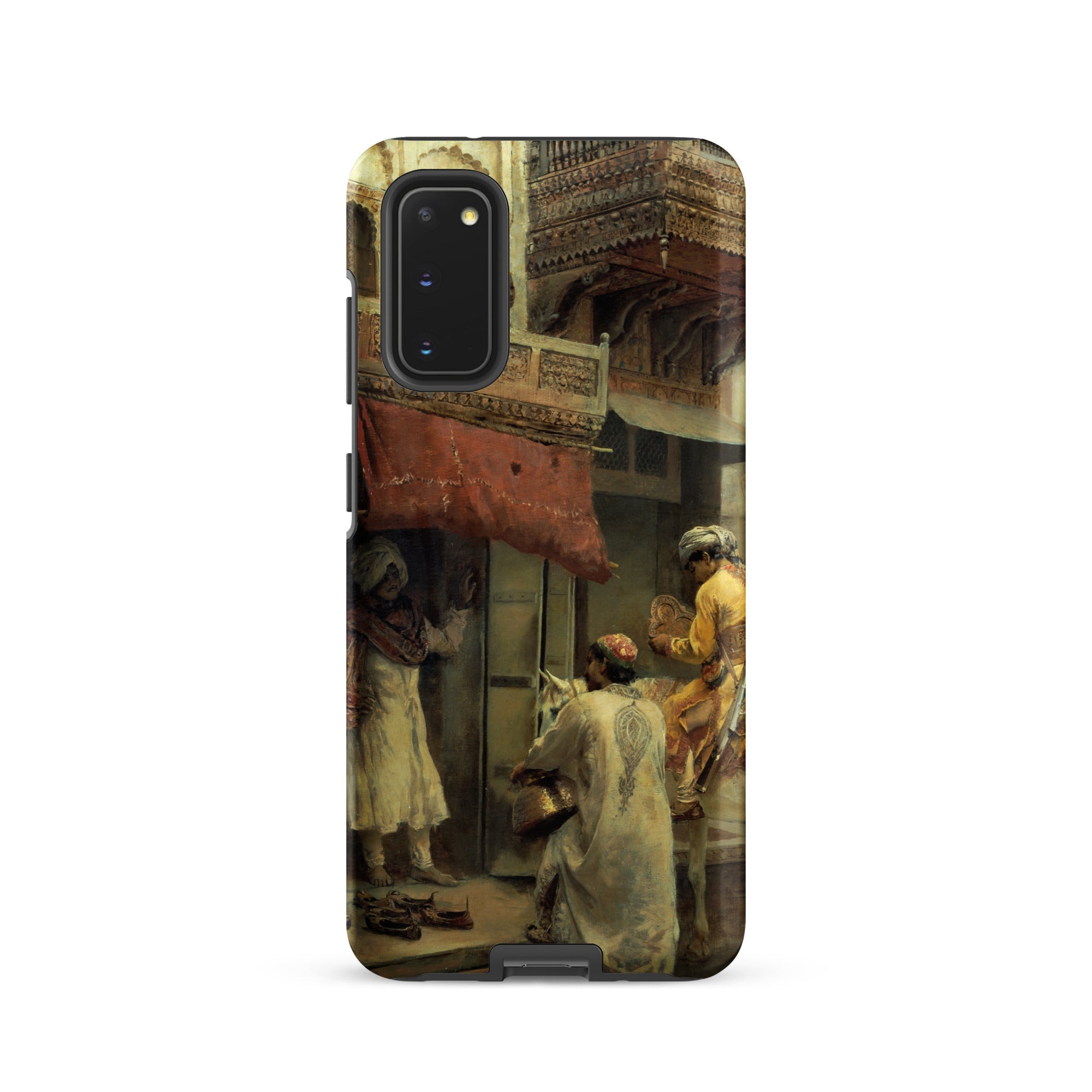 Street Scene in India Edwin Lord Weeks Samsung Case, Galaxy S20 / Matte, Smartphone Case Classic Painting Outdoor Scene Figures Architecture