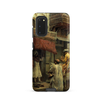 Street Scene in India - Edwin Lord Weeks Samsung Case, Galaxy S20 / Matte, Smartphone Case Classic Painting Outdoor Scene Figures