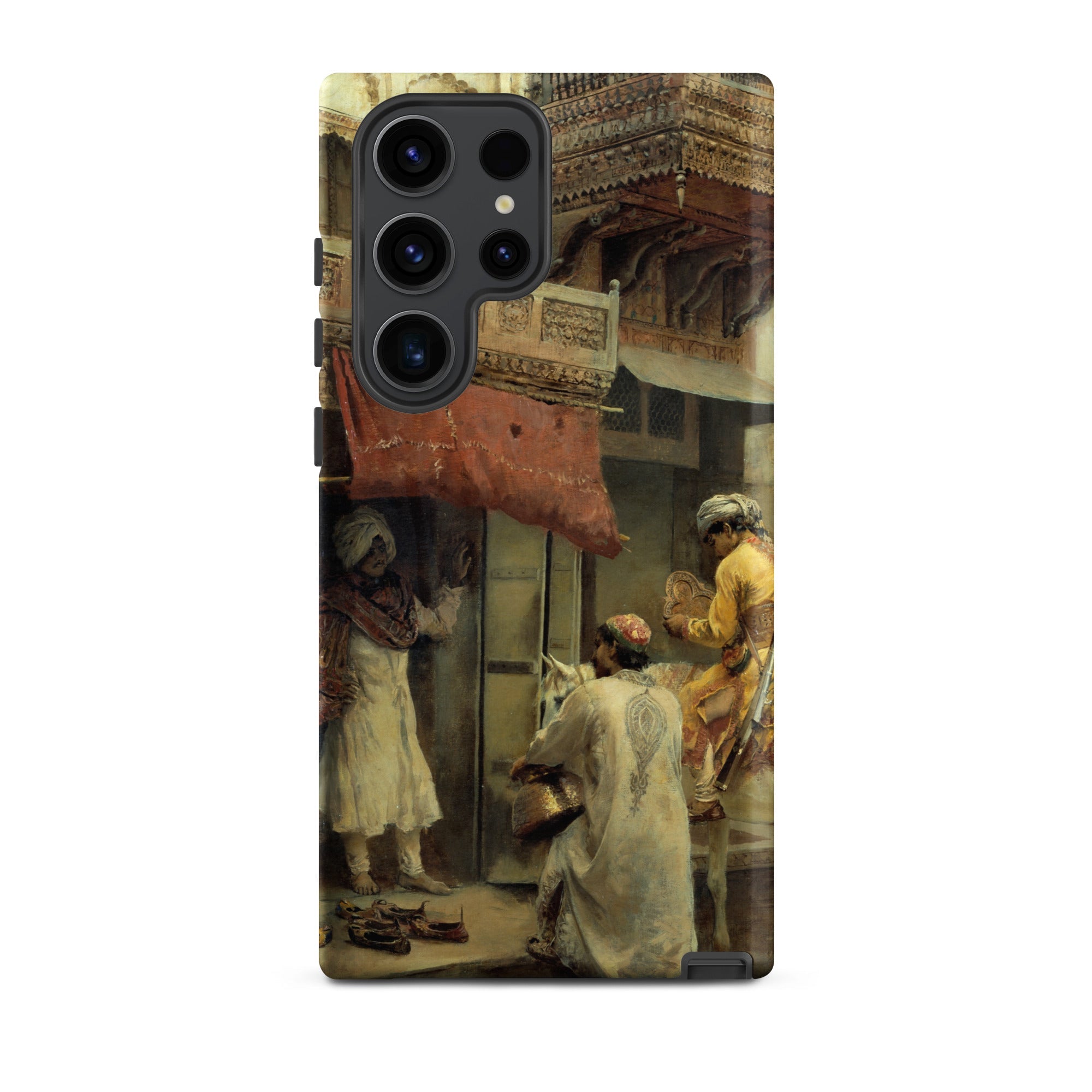 Street Scene in India Edwin Lord Weeks Samsung Case, Galaxy S23 Ultra / Matte, Smartphone Case Classical Painting Outdoor Market Scene