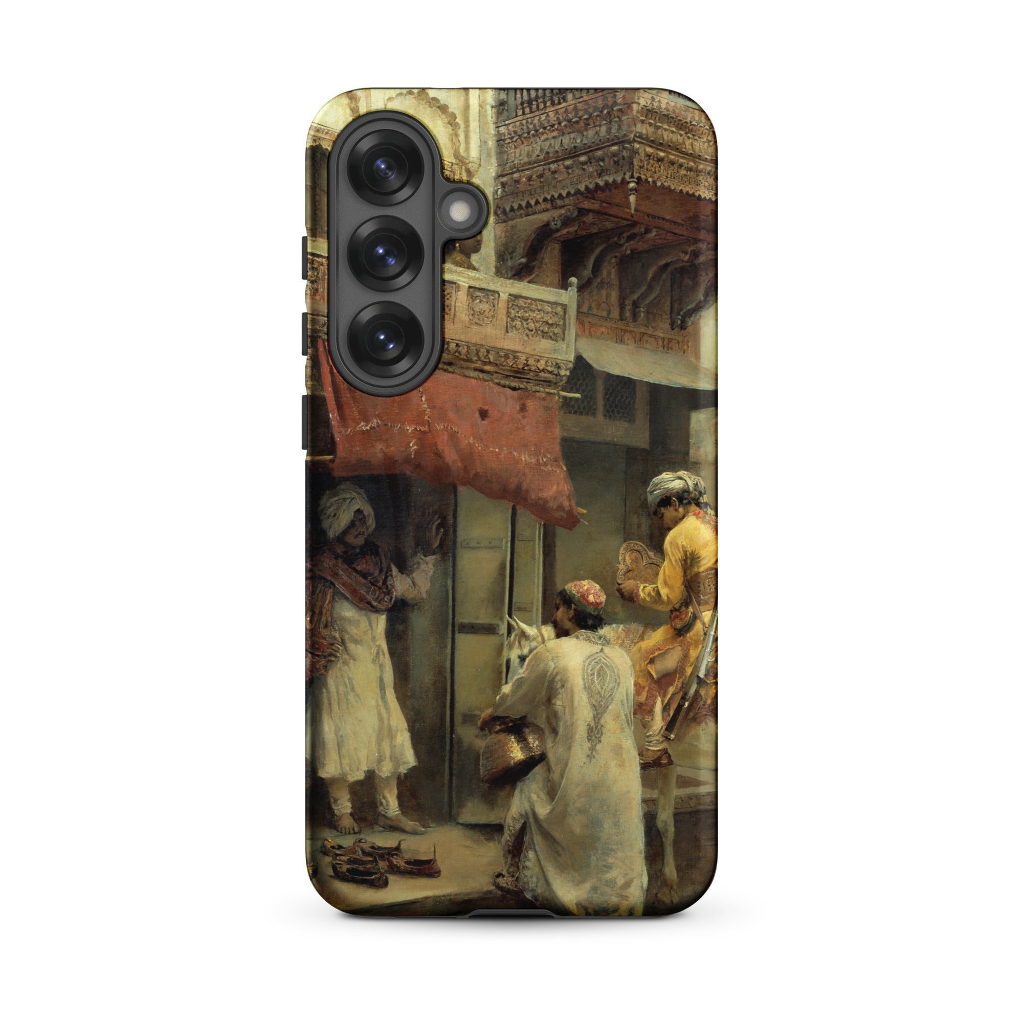 Street Scene in India Edwin Lord Weeks Samsung Case, Galaxy S25 Plus / Matte, Smartphone Case Historical Painting Design