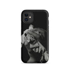Stretch Corset - 1930s Fashion Photography Iphone Case, 11 / Matte, Black Phone Case Grayscale