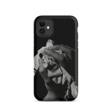 Stretch Corset - 1930s Fashion Photography Iphone Case, 11 / Matte, Black Phone Case Grayscale