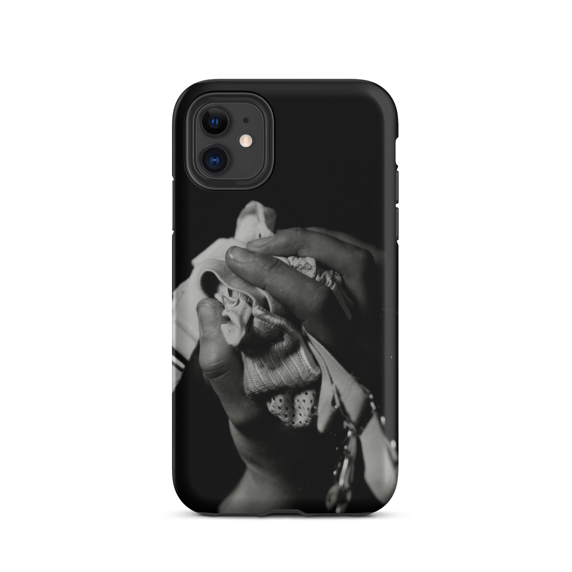 Stretch Corset - 1930s Fashion Photography Iphone Case, 11 / Matte, Black Phone Case Grayscale