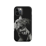 Stretch Corset - 1930s Fashion Photography Iphone Case, 12 Pro / Matte, Black Phone Case Grayscale Hands