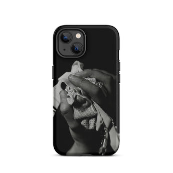 Stretch Corset - 1930s Fashion Photography Iphone Case, 13 / Matte, Black Iphone Case Grayscale Hand