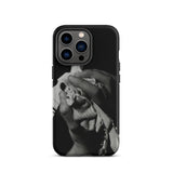 Stretch Corset - 1930s Fashion Photography Iphone Case, 13 Pro / Matte, Black Phone Case Grayscale Hand