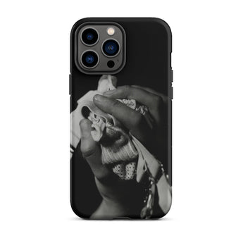 Stretch Corset - 1930s Fashion Photography Iphone Case, 13 Pro Max / Matte, Black Phone Case Monochrome Hand