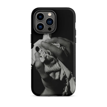 Stretch Corset - 1930s Fashion Photography Iphone Case, 14 Pro Max / Matte, Black Phone Case Grayscale Hand