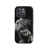 Stretch Corset - 1930s Fashion Photography Iphone Case, 16 Pro / Matte, Black Phone Case Monochrome Hand