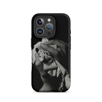 Stretch Corset - 1930s Fashion Photography Iphone Case, 16 Pro / Matte, Black Phone Case Monochrome Hand