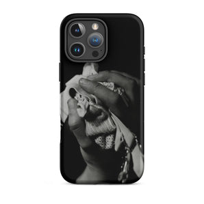 Stretch Corset - 1930s Fashion Photography Iphone Case, 16 Pro Max / Matte, Black Phone Case Monochrome Hand