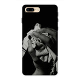 Stretch Corset - 1930s Fashion Photography Iphone Case, 8 Plus / Matte, Black Phone Case Monochrome Hand Cloth Design