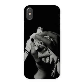 Stretch Corset - 1930s Fashion Photography Iphone Case, x / Matte, Black Phone Case Monochrome Hand