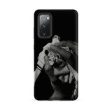 Stretch Corset - 1930s Fashion Photography Samsung Case, Galaxy S20 Fe / Matte, Black Smartphone Case Monochrome Hands Fabric