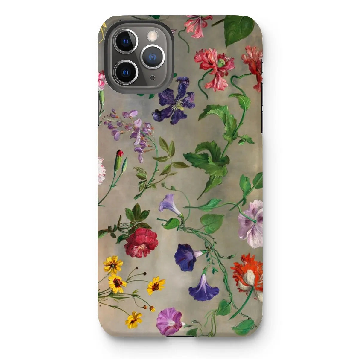 Studies Of Flowers - Art Phone Case - Jacques–laurent Agasse - Iphone 11 Pro Max / Matte - Mobile Phone Cases