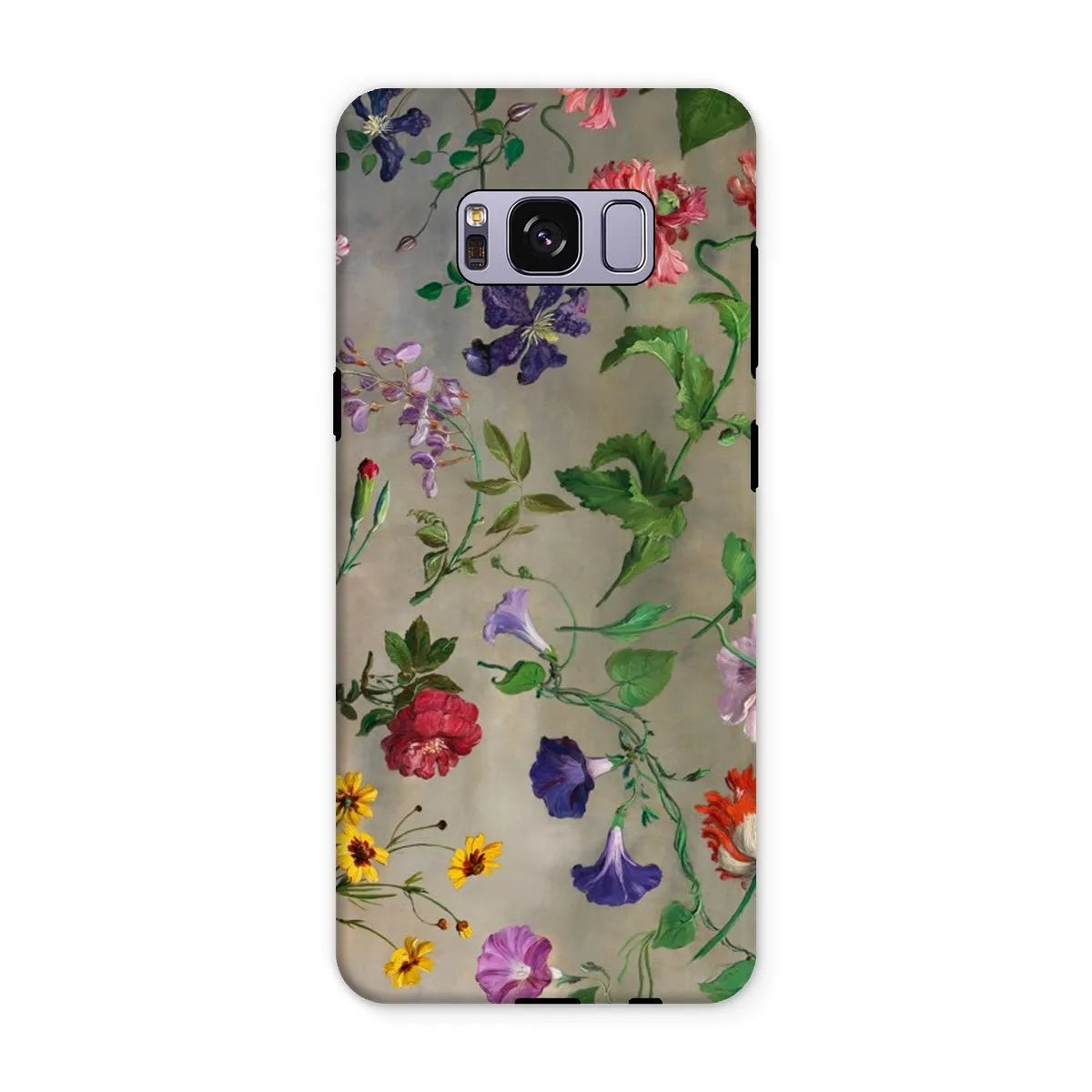 Studies Of Flowers - Art Phone Case - Jacques–laurent Agasse - Samsung Galaxy S8 Plus / Matte - Mobile Phone Cases