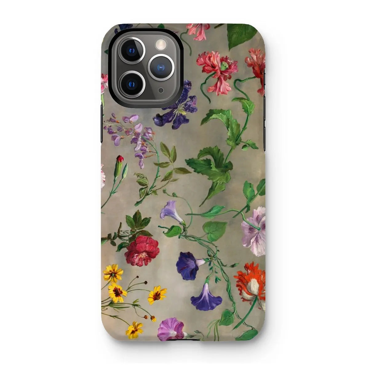 Studies Of Flowers - Art Phone Case - Jacques–laurent Agasse - Iphone 11 Pro / Matte - Mobile Phone Cases - Aesthetic