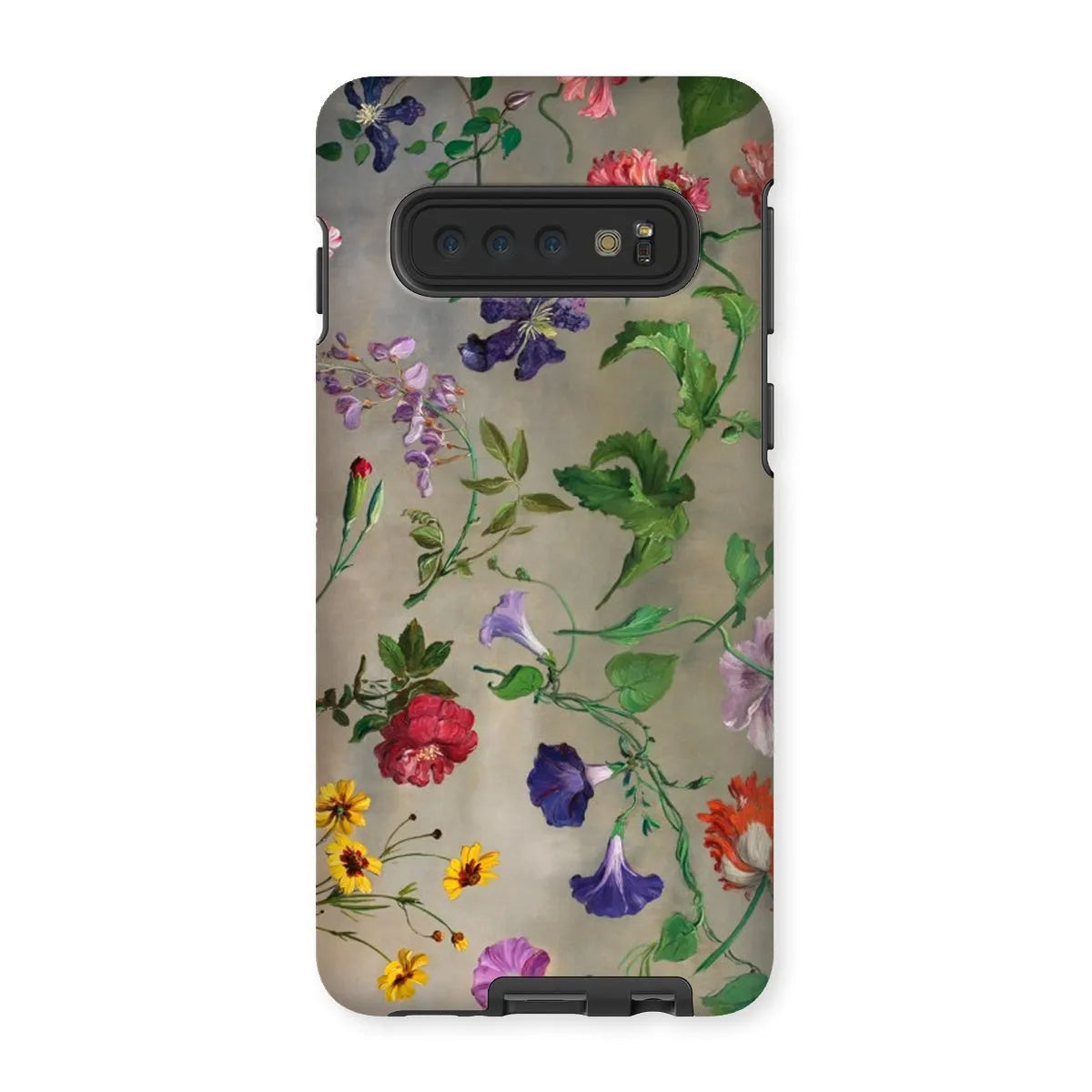 Studies Of Flowers - Art Phone Case - Jacques–laurent Agasse - Samsung Galaxy S10 / Matte - Mobile Phone Cases
