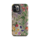 Studies of Flowers - Jacques–laurent Agasse Iphone Case, 11 Pro / Matte, Floral Patterned Phone Case
