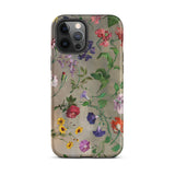 Studies of Flowers - Jacques–laurent Agasse Iphone Case, 12 Pro Max / Matte, Floral Patterned Phone Case