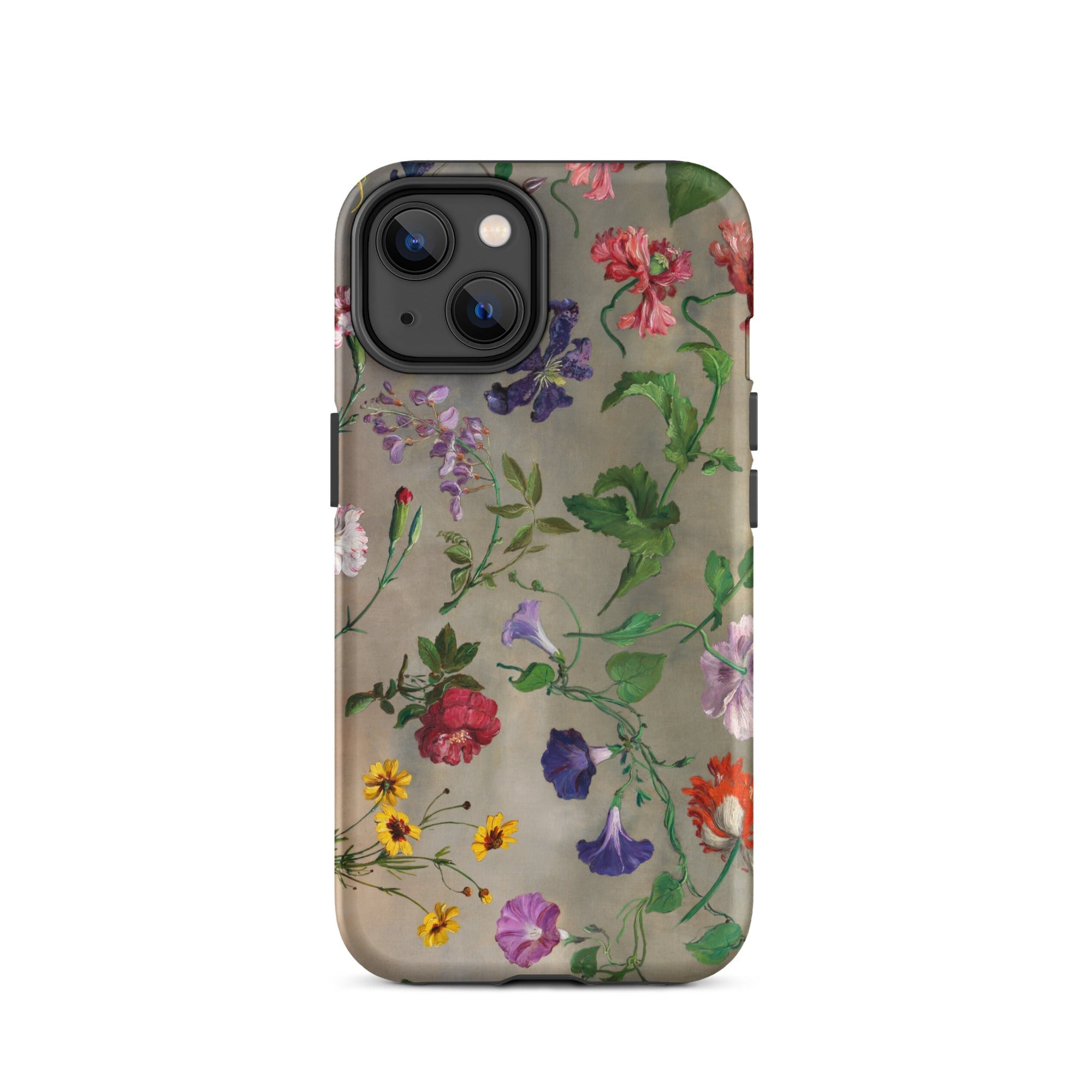 Studies of Flowers Jacques–laurent Agasse Iphone Case, 14 / Matte, Floral Patterned Phone Case