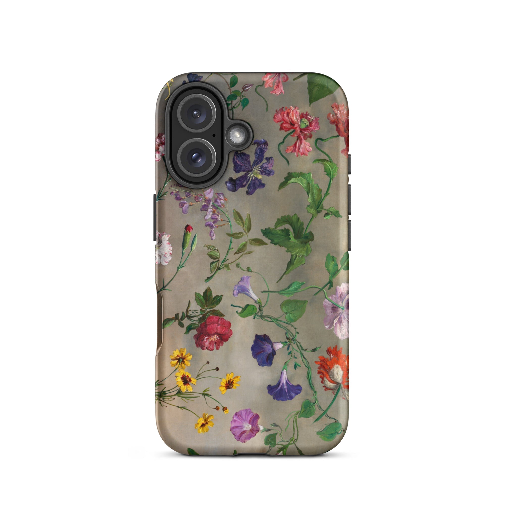 Studies of Flowers Jacques–laurent Agasse Iphone Case, 16 / Matte, Floral Patterned Phone Case